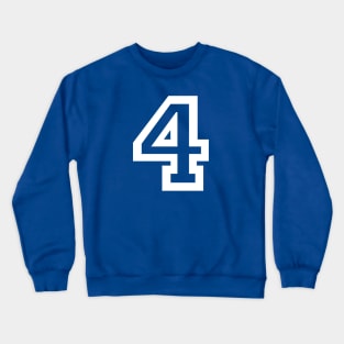 Sports Shirt #4 (white letter) Crewneck Sweatshirt